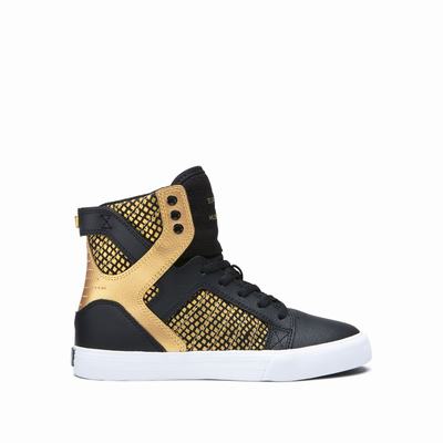 Gyerek Supra SKYTOP Magasszárú Cipő HU397046 Fekete/Arany